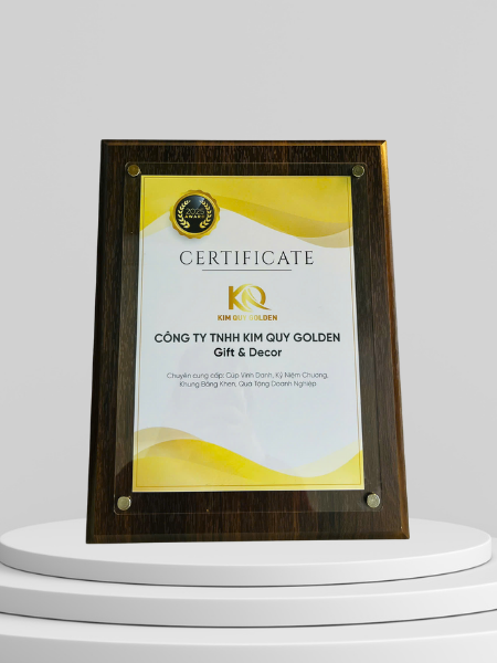 Khung Bằng Khen Gỗ Cao Cấp